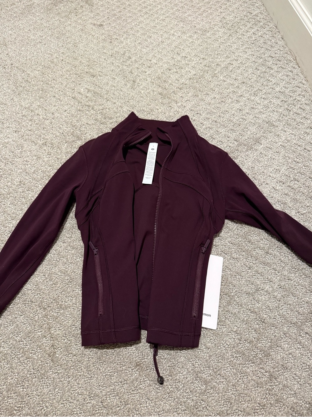 lululemon athletica Deep Plum Bomber Jacket